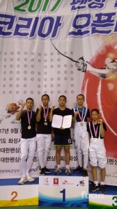 태화중, 전국펜싱선수권대회서 단체전·개인 은메달
